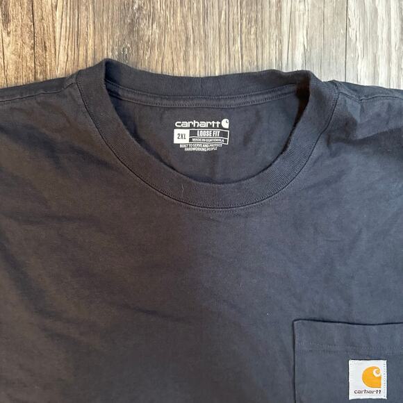 Carhartt Men's Loose Fit‎ Heavyweight Short Sleeve T-Shirt Heather Gray Size 2XL - Picture 5 of 6